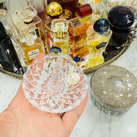 Vintage Crystal Ring Holder Dish - Picture 8 of 11